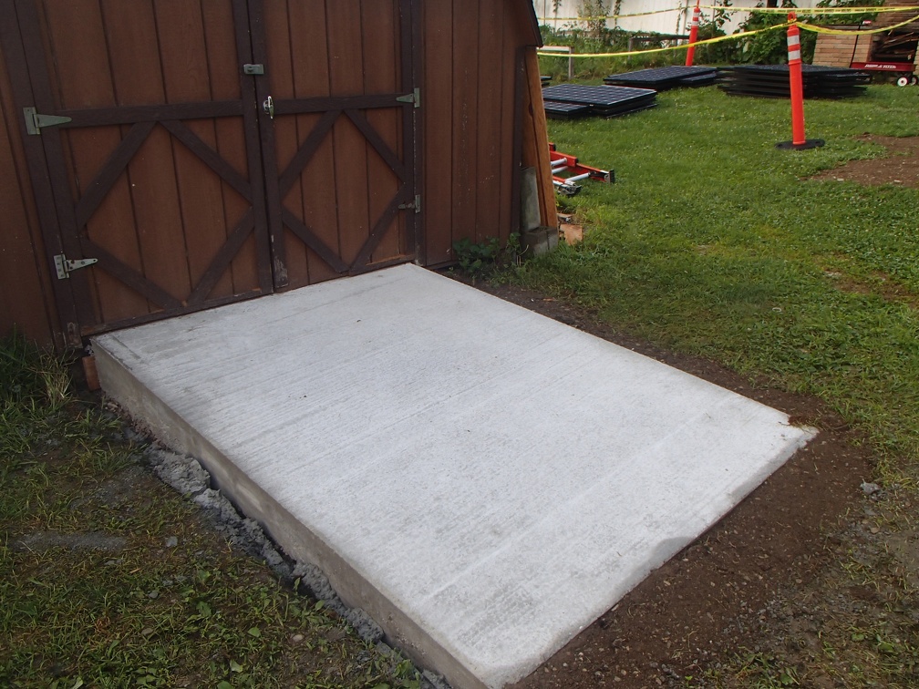 Shed Concrete Ramp